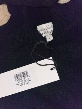 Frankie’s bikinis hazel cloud knit hoodie size medium brand new with tags black
